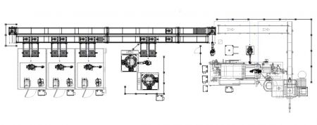 Integrazione del sistema di automazione per pressofusione - Diagramma schematico del sistema di integrazione dell'automazione per pressofusione
