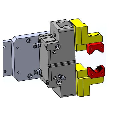 Gripper per estrazione da pressofusione - Tipo gripper a 2 ganasce